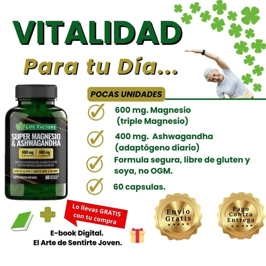 SUPER MAGNESIO & ASHWAGANDHA X 60 CAPS